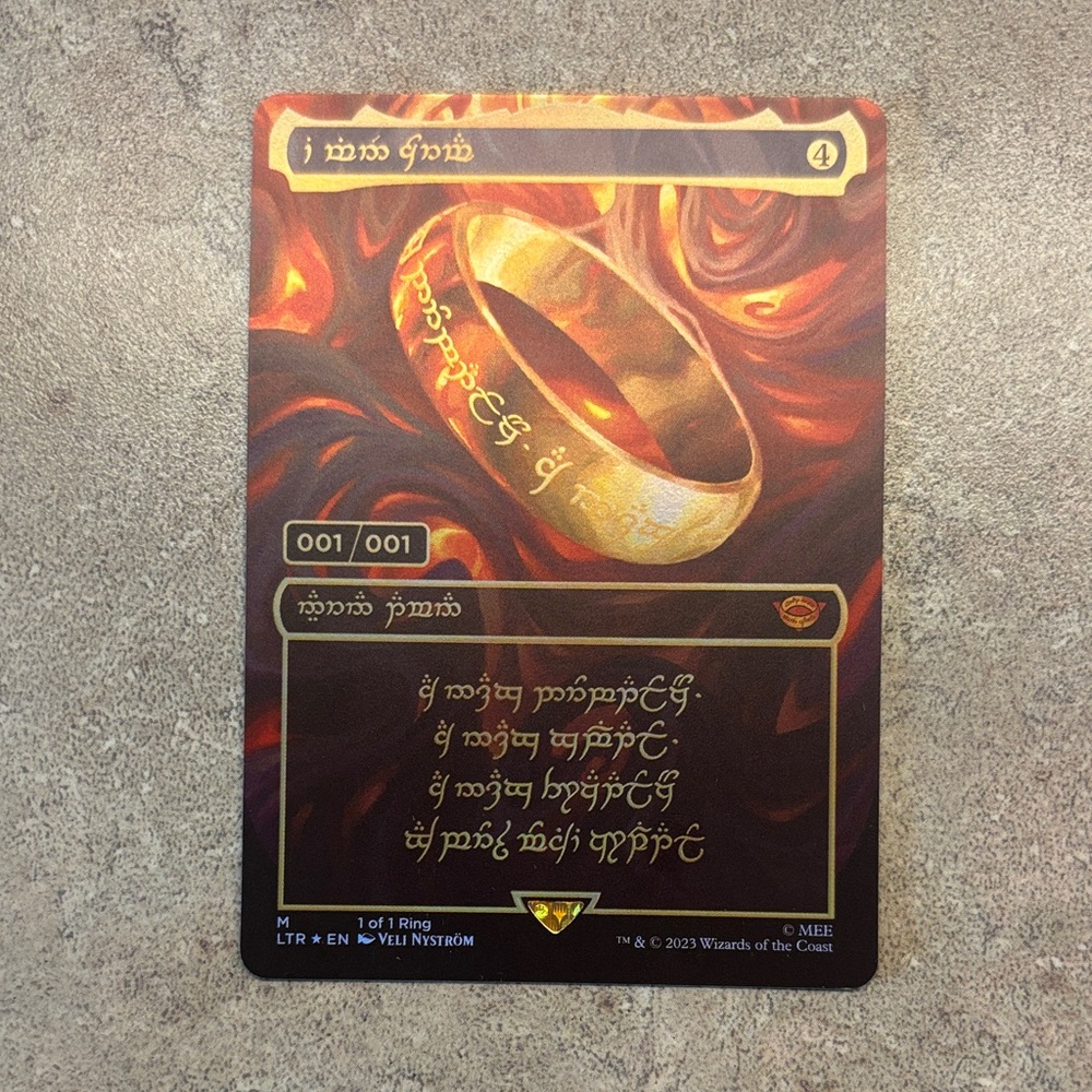 Magic the Gathering - Lord of the Rings - The One Ring Card